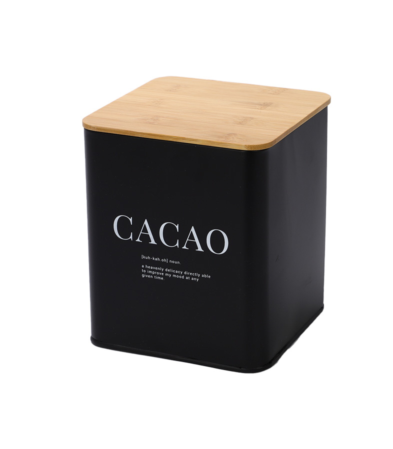 Peltipurkki Cacao musta NORDIC HOME