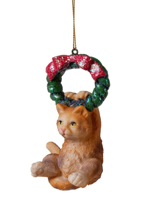Joulukoriste kissa 9cm - Kuva 2