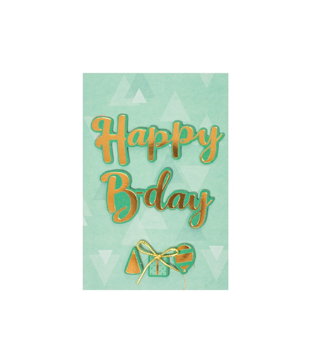 Kortti Happy Birthday vihreä - Kuva 2