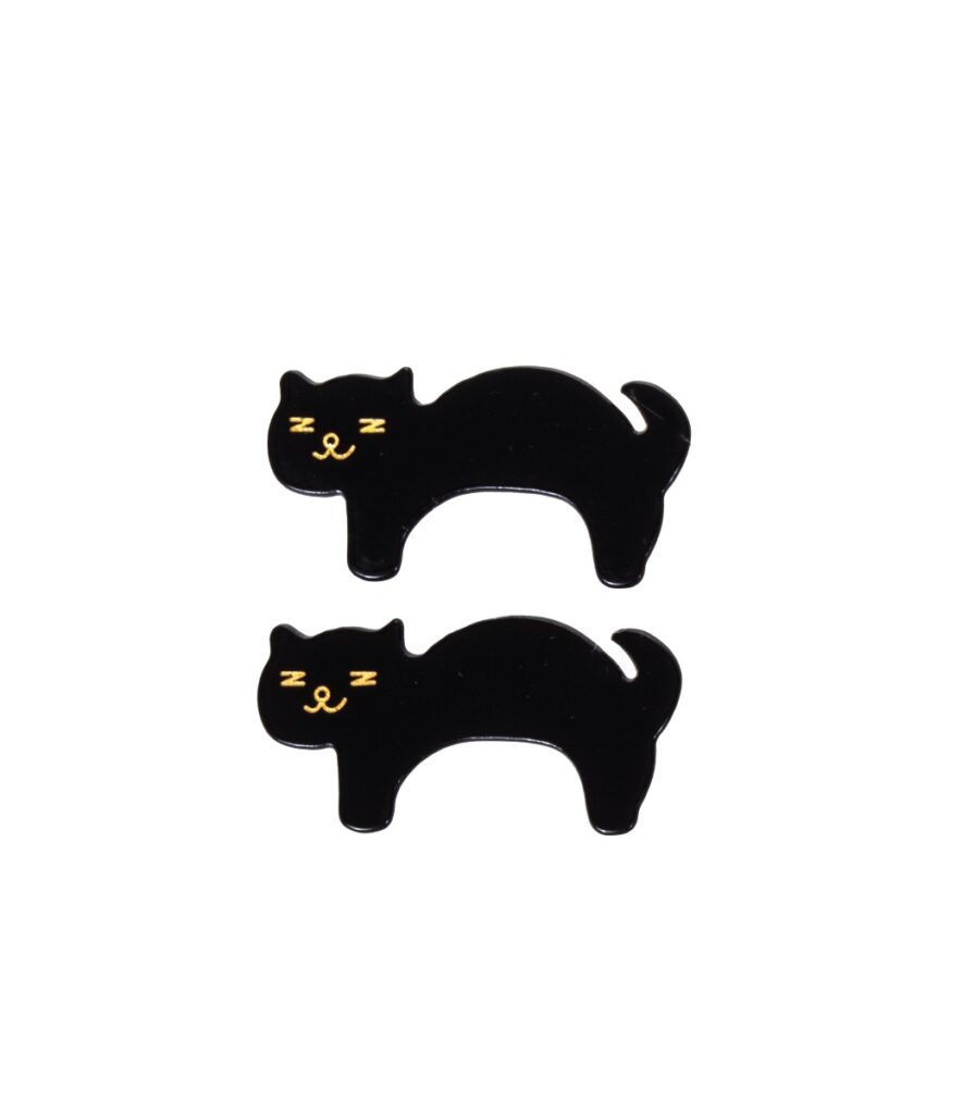 Hiussoljet 2kpl musta CAT