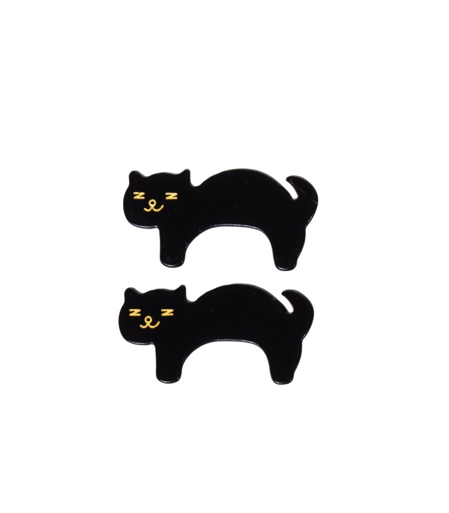 Hiussoljet 2kpl musta CAT