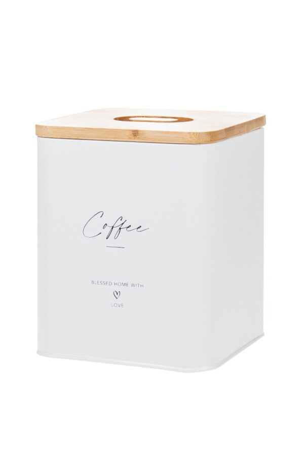 Peltipurkki coffee valkoinen - Kuva 2