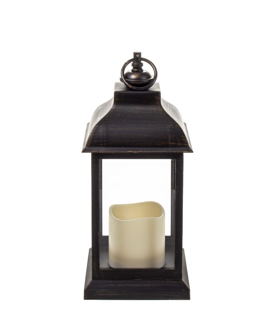 Led-lyhty 30cm musta