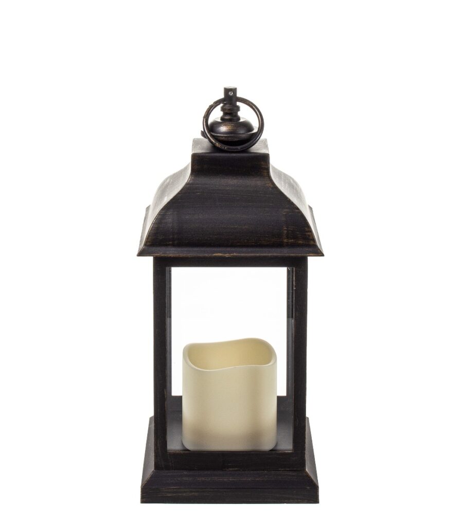 Led-lyhty 30cm musta
