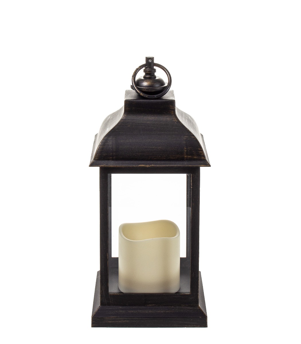 Led-lyhty 30cm musta - Kuva 2