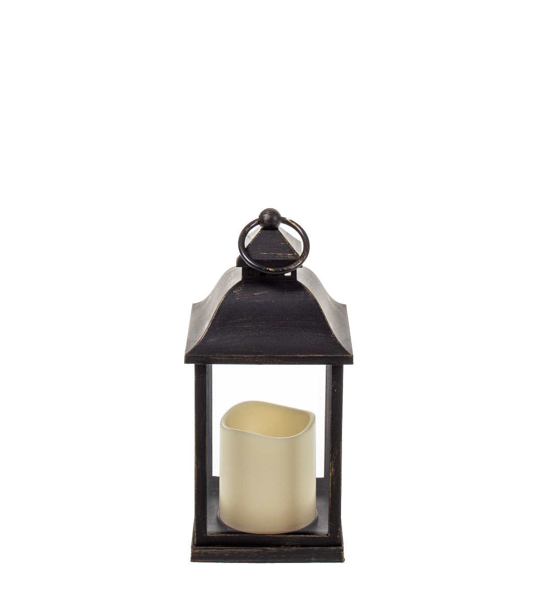 Led-lyhty 23cm musta - Kuva 2