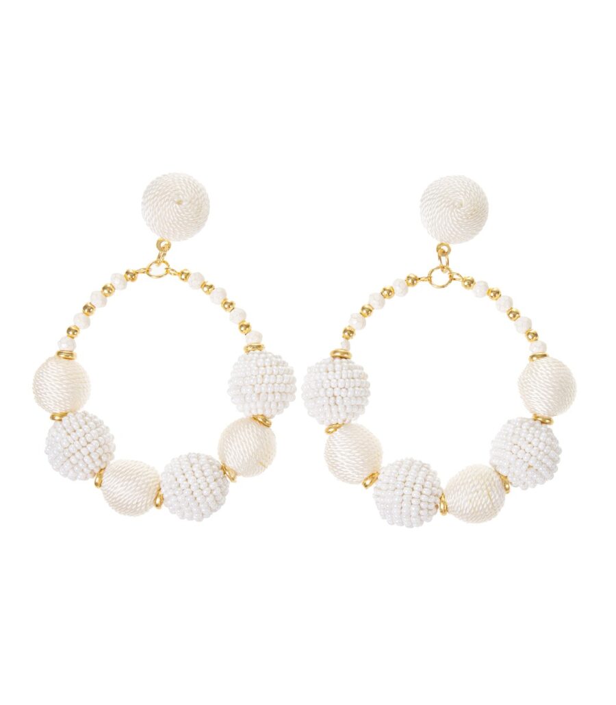 Korvakorut WHITE BOBBLE