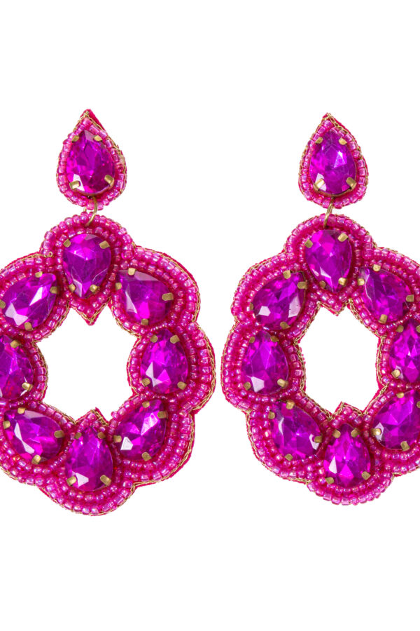 Korvakorut FUCHSIA DIAMOND