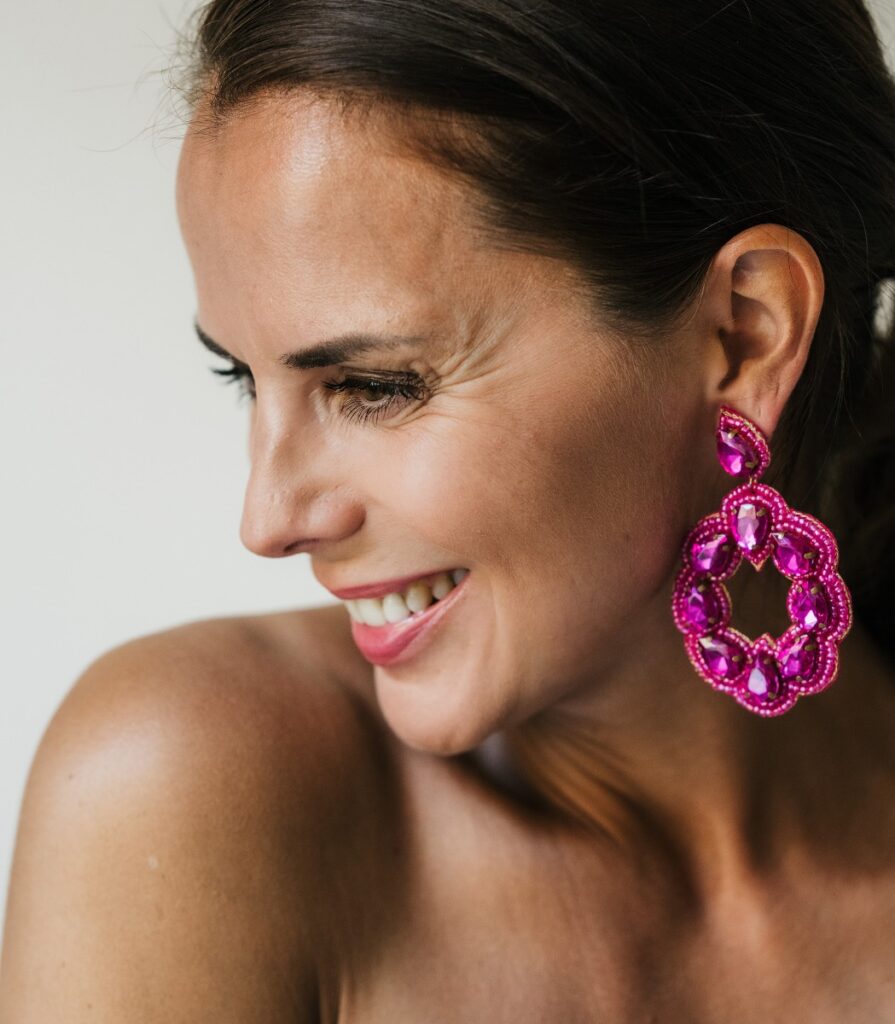 Korvakorut FUCHSIA DIAMOND
