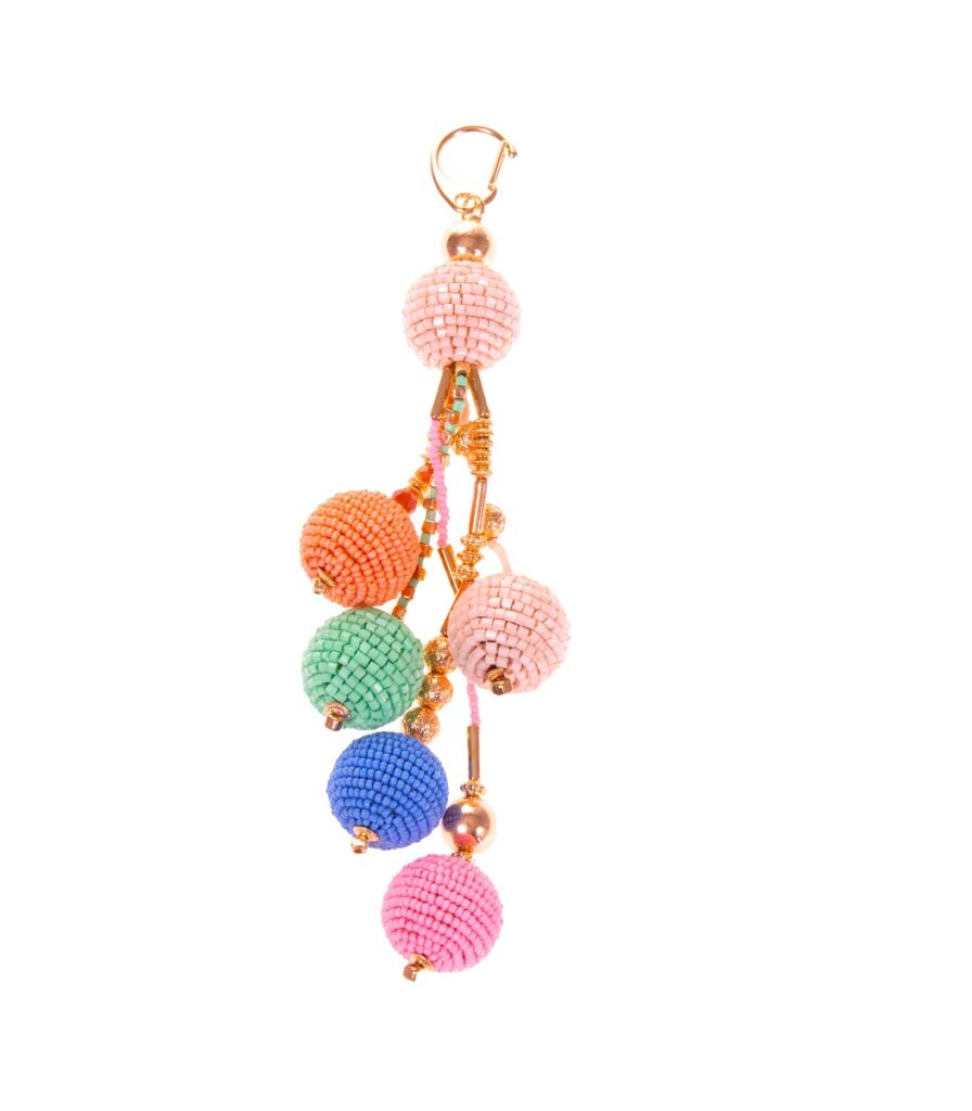 Laukkukoru tassel moniväri