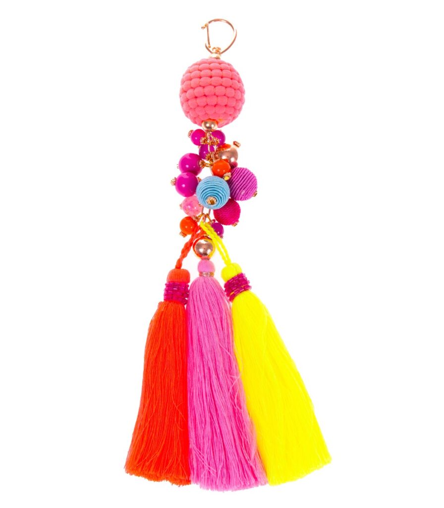 Laukkukoru tassel moniväri