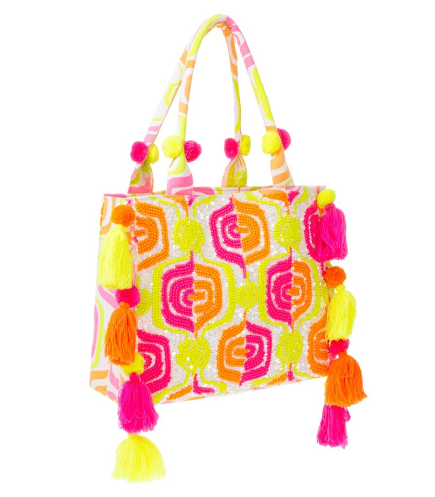 Käsilaukku tassel neon