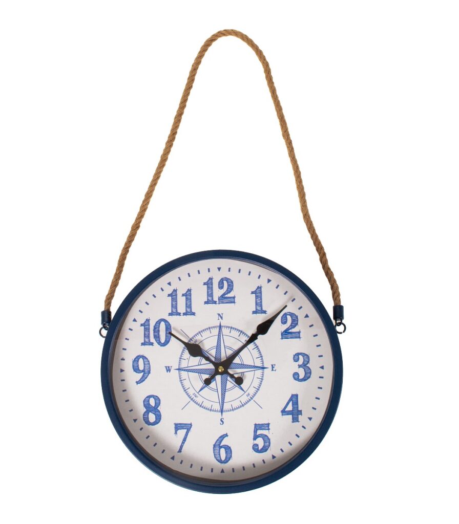 Seinäkello Ø30cm kompassi