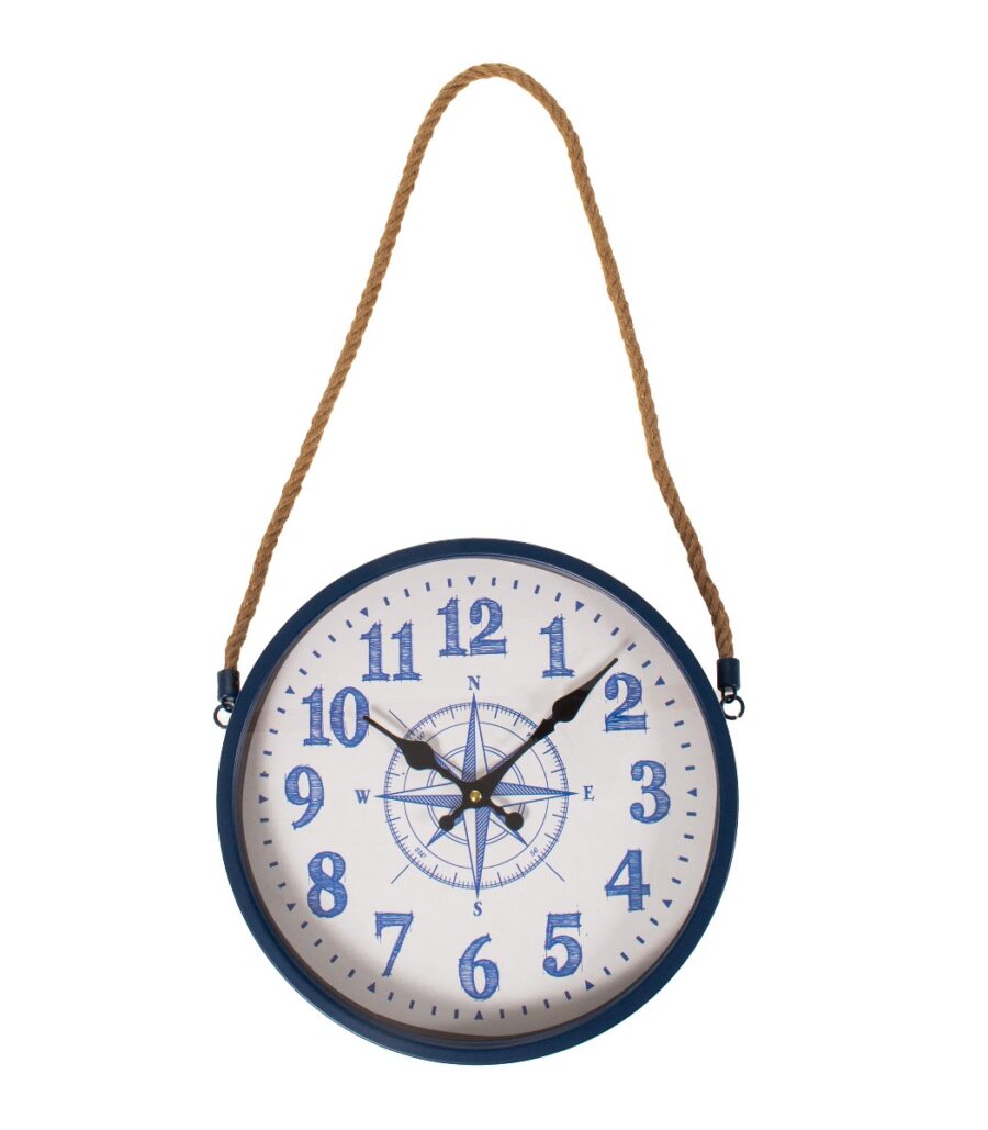 Seinäkello Ø30cm kompassi