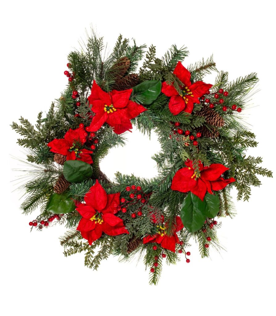Kranssi 75cm joulutähti