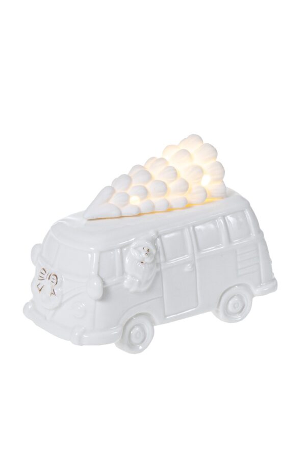 Jouluauto valkoinen led - Kuva 2