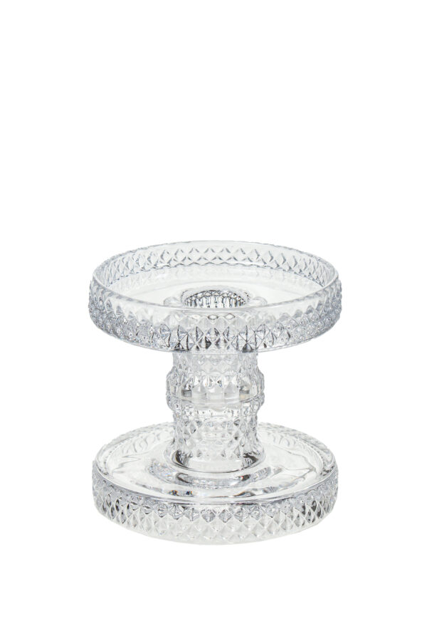 Kynttilänjalka lasia 8cm - Kuva 1