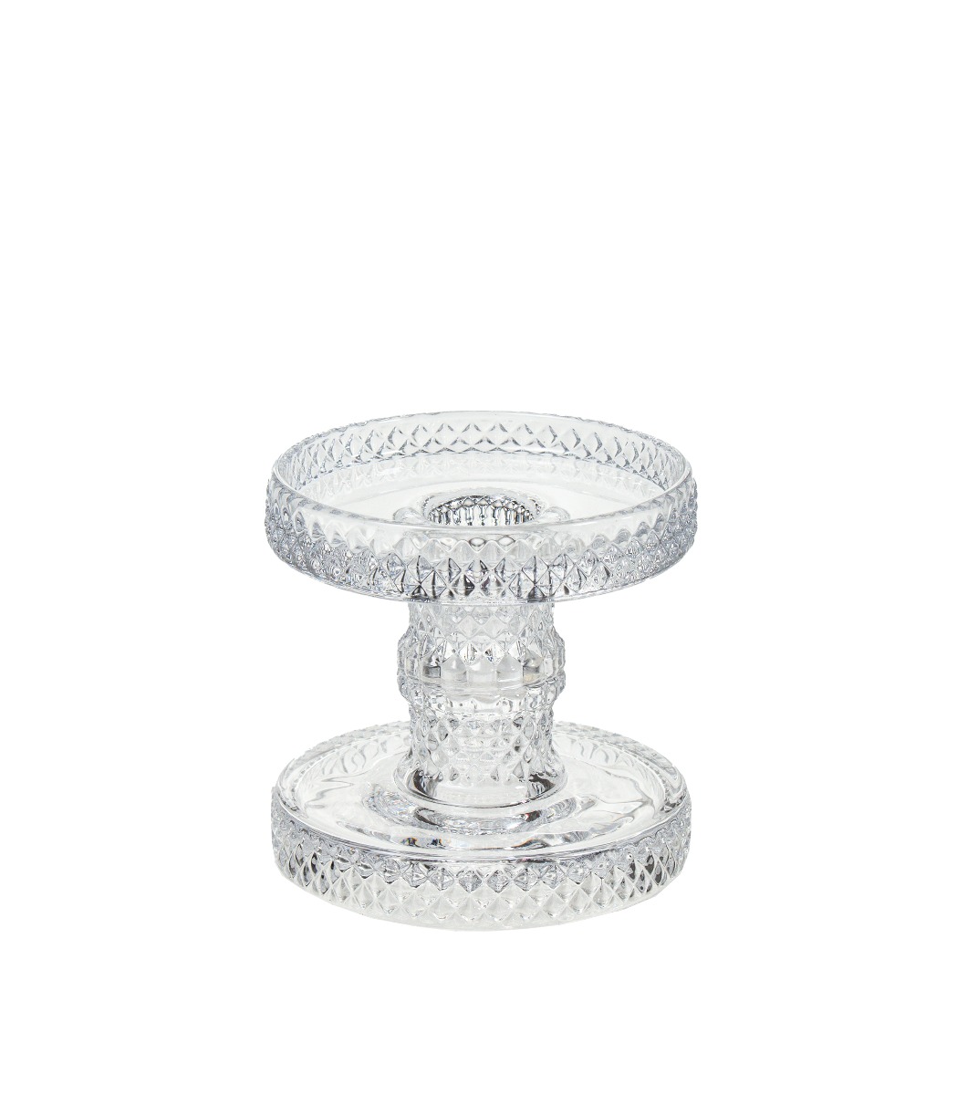 Kynttilänjalka lasia 8cm - Kuva 2