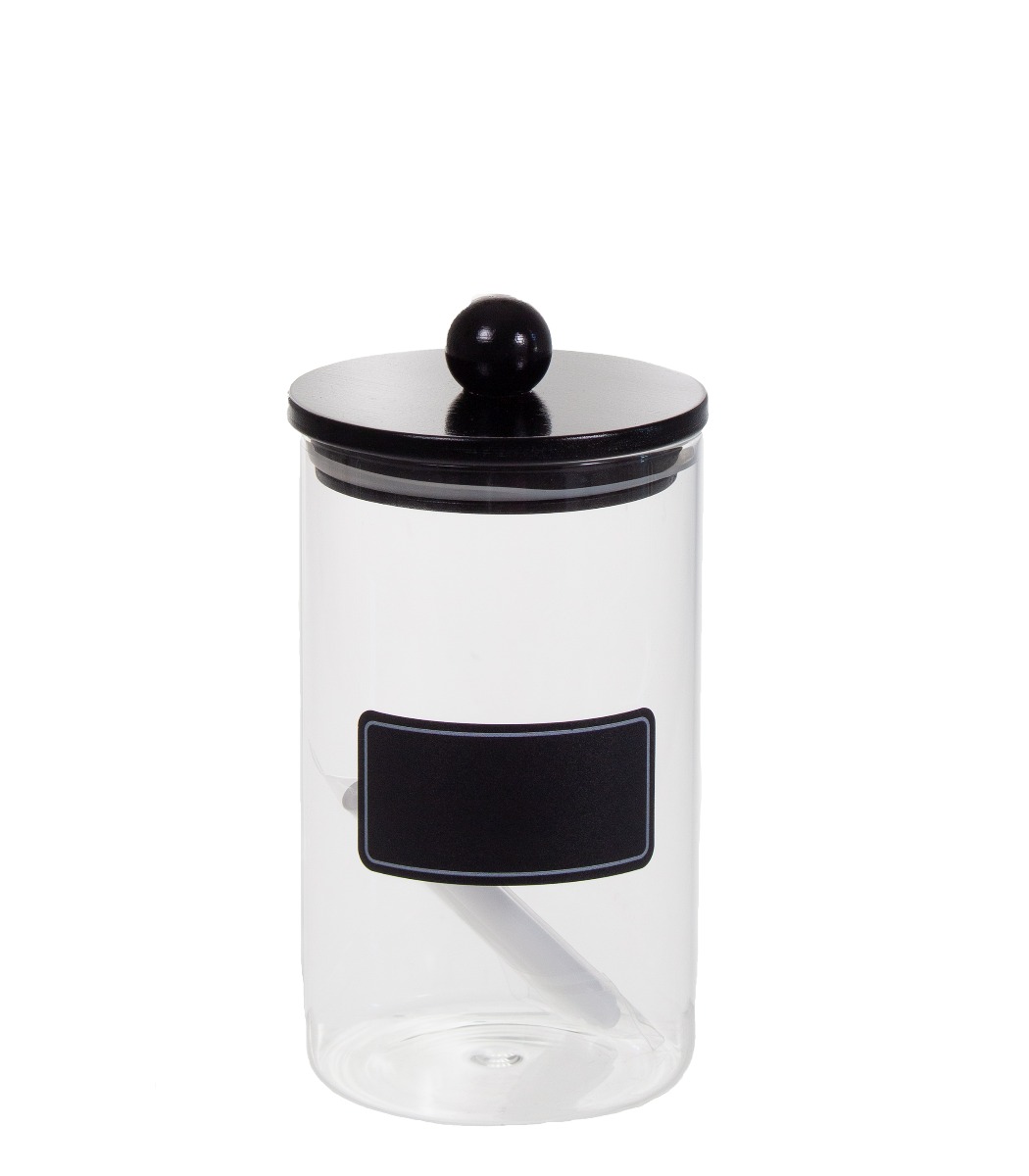 Lasipurkki 1000ml musta - Kuva 2