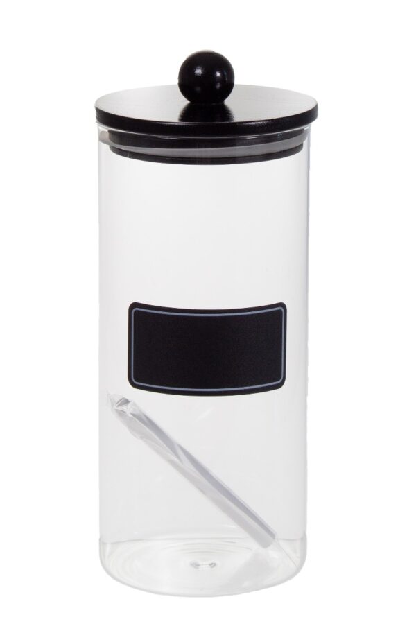 Lasipurkki 1300ml musta - Kuva 2