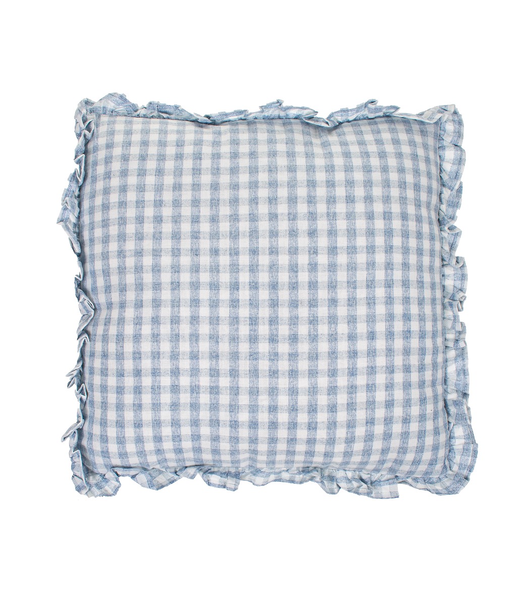 Tyyny sininen ruutu 43x43cm - Kuva 2