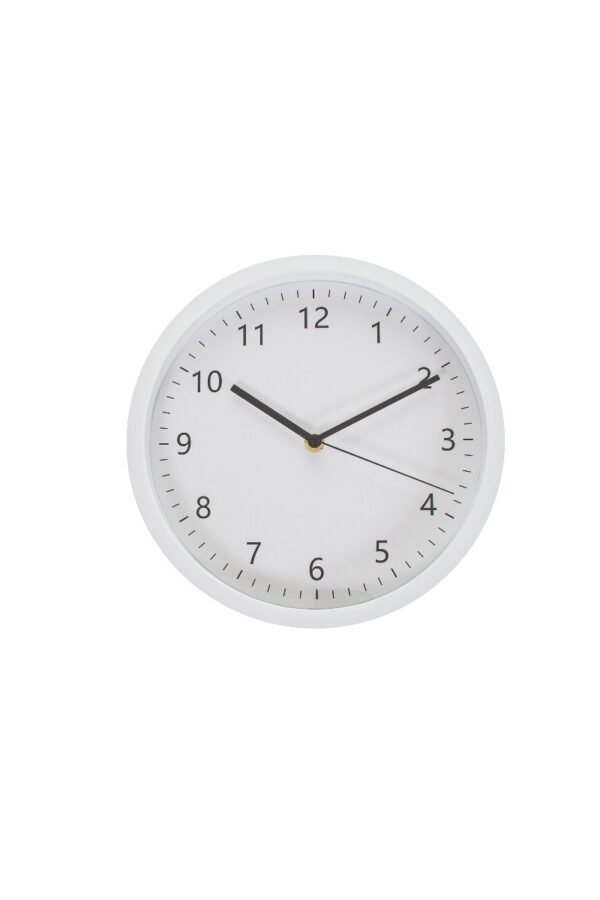 Seinäkello 25cm valkoinen - Kuva 2