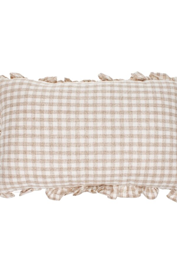 Tyyny beige ruutu 30x50cm - Kuva 2