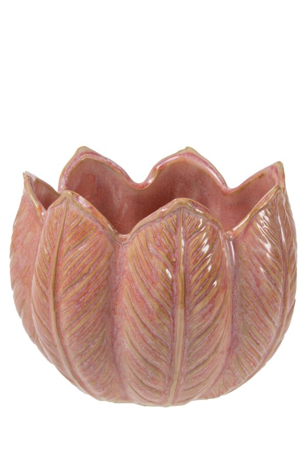 Ruukku pinkki kukka 14x14x11cm - Kuva 2