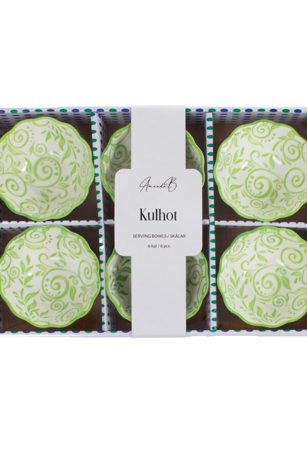 Kulhosetti sis.6kpl vihreä - Kuva 2