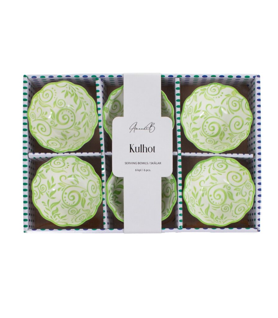 Kulhosetti sis.6kpl vihreä