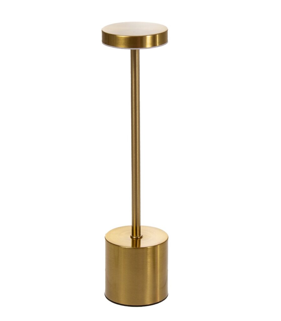 Pöytävalaisin 34cm kulta LED