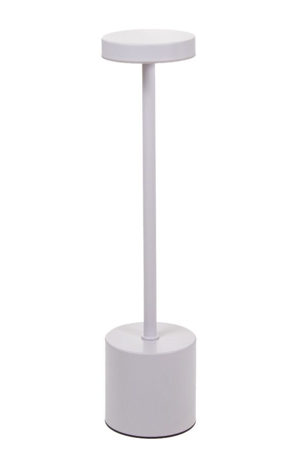 Pöytävalaisin 34cm valkoinen LED