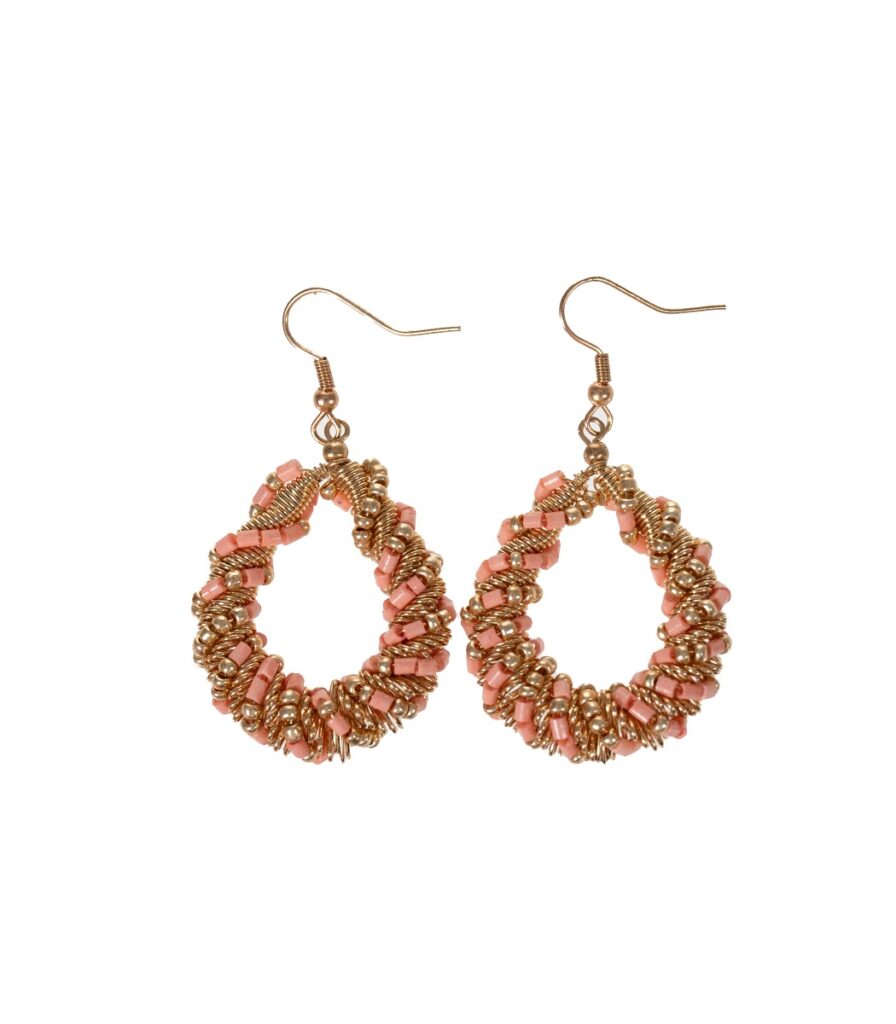 Korvakorut persikka/kulta PEACH GLOW