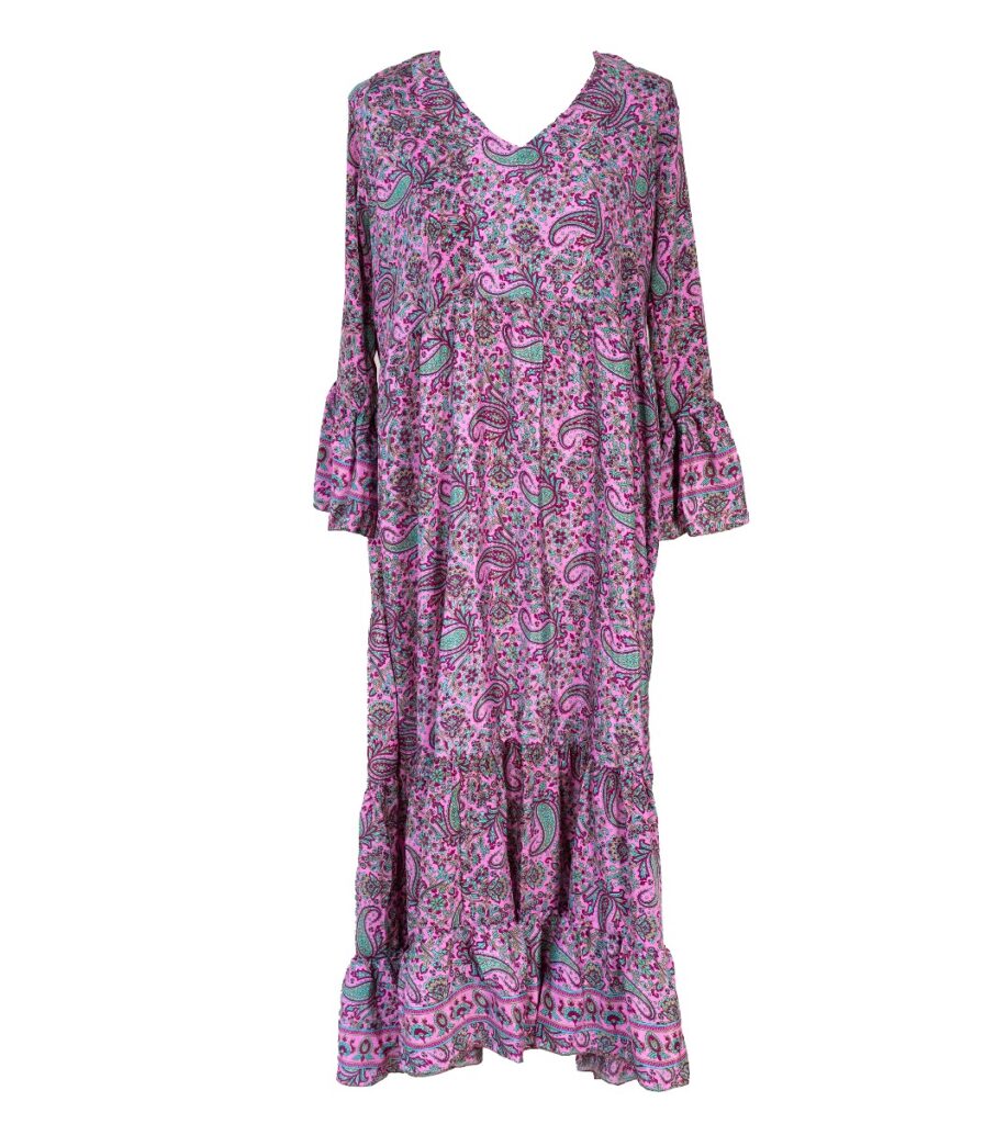 Mekko pinkki pitkä ESMERALDA