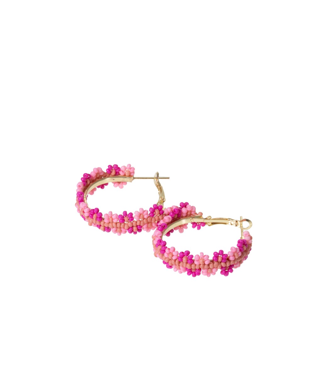 Korvakorut pinkki/kulta FLORA - Kuva 2