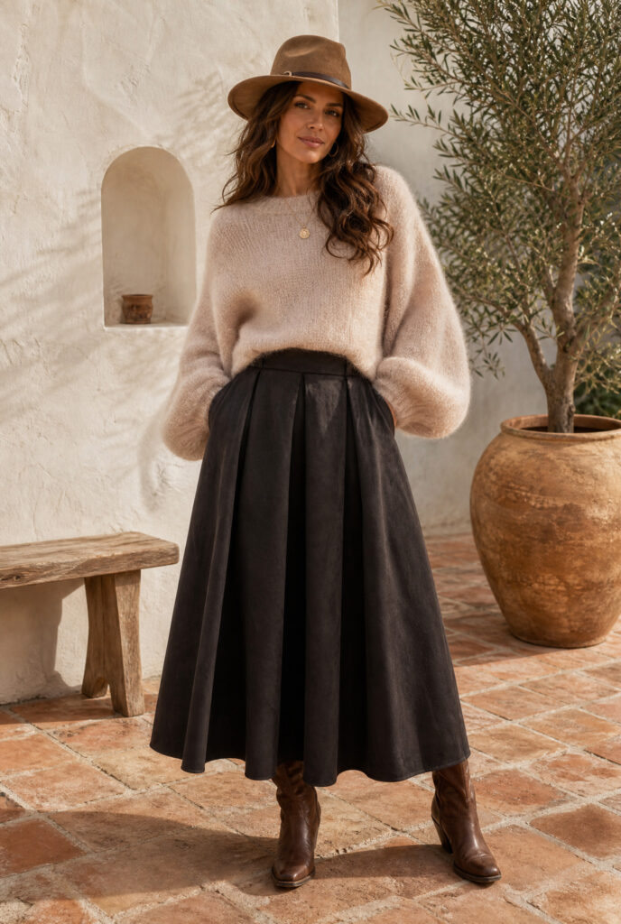 Mohairneule beige