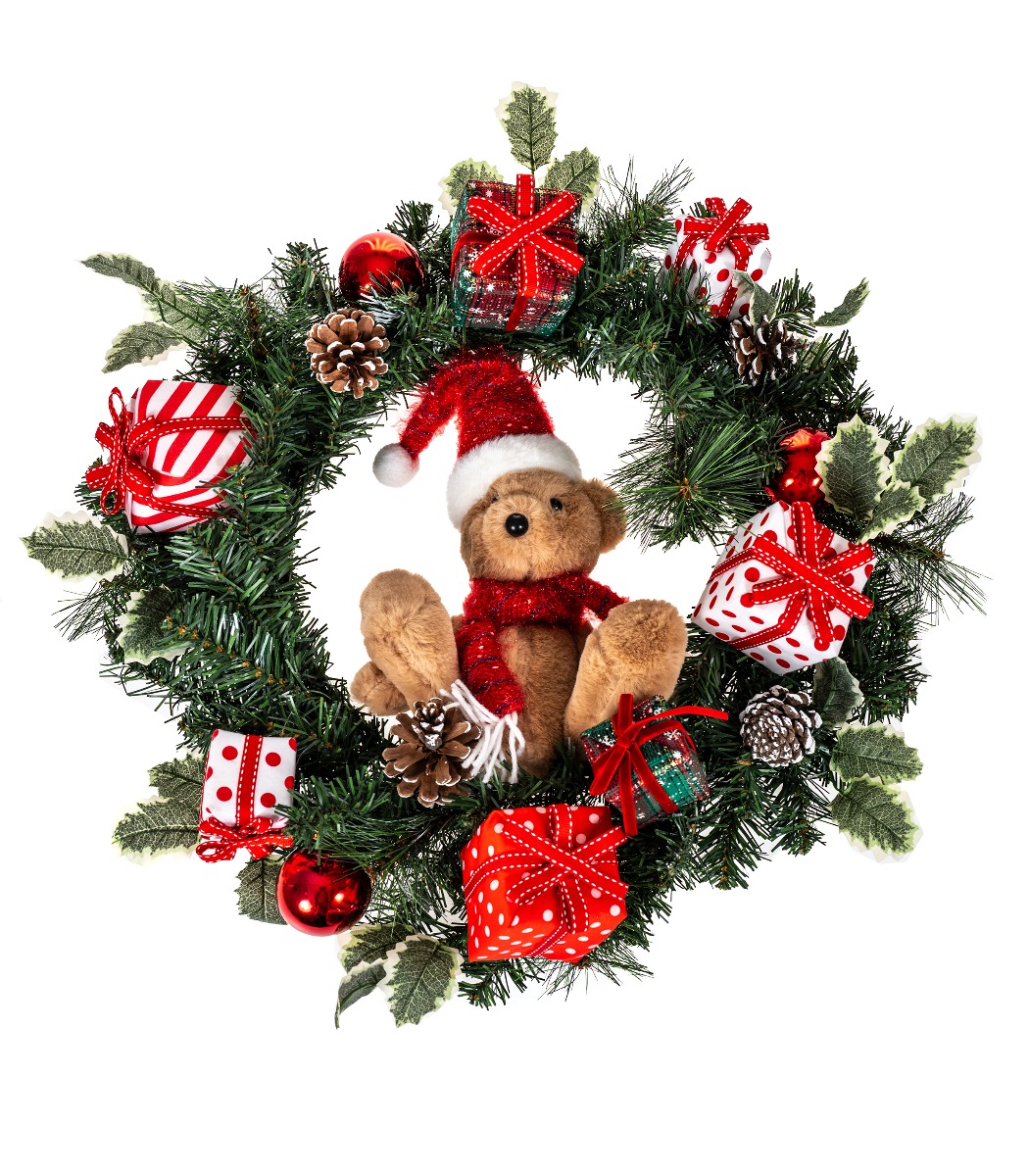 Kranssi 50cm nalle - Kuva 2
