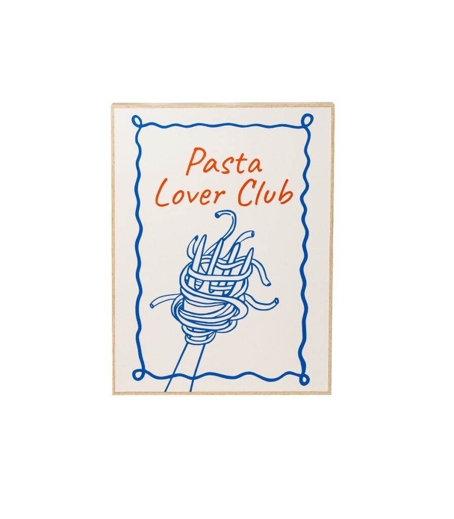 Taulu pasta lover club 30x40cm