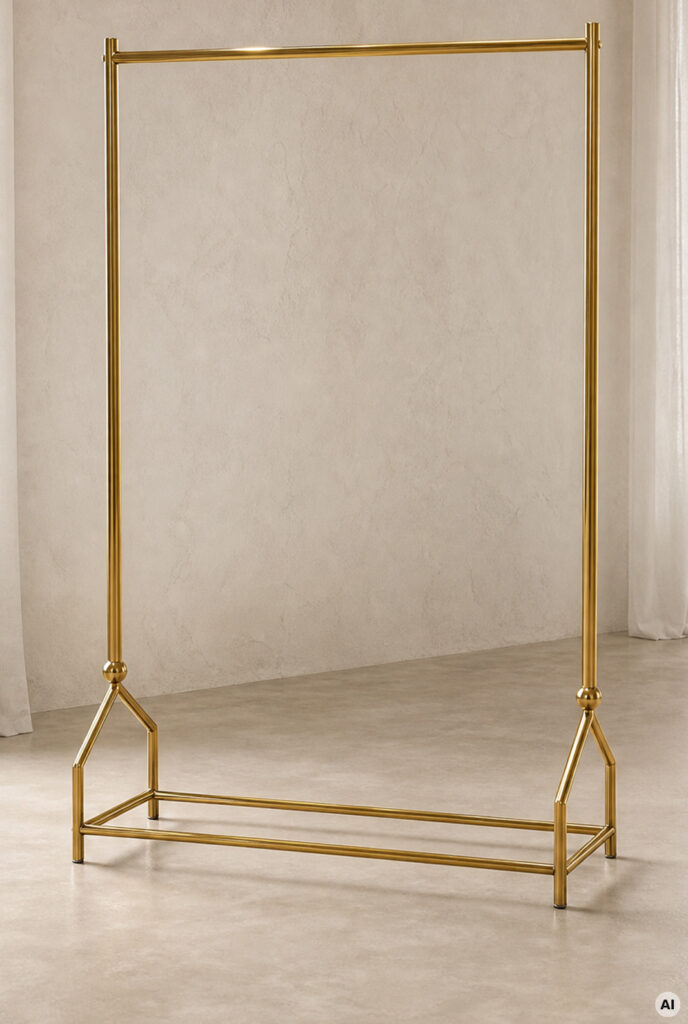 Vaateteline kulta 120x40x170cm