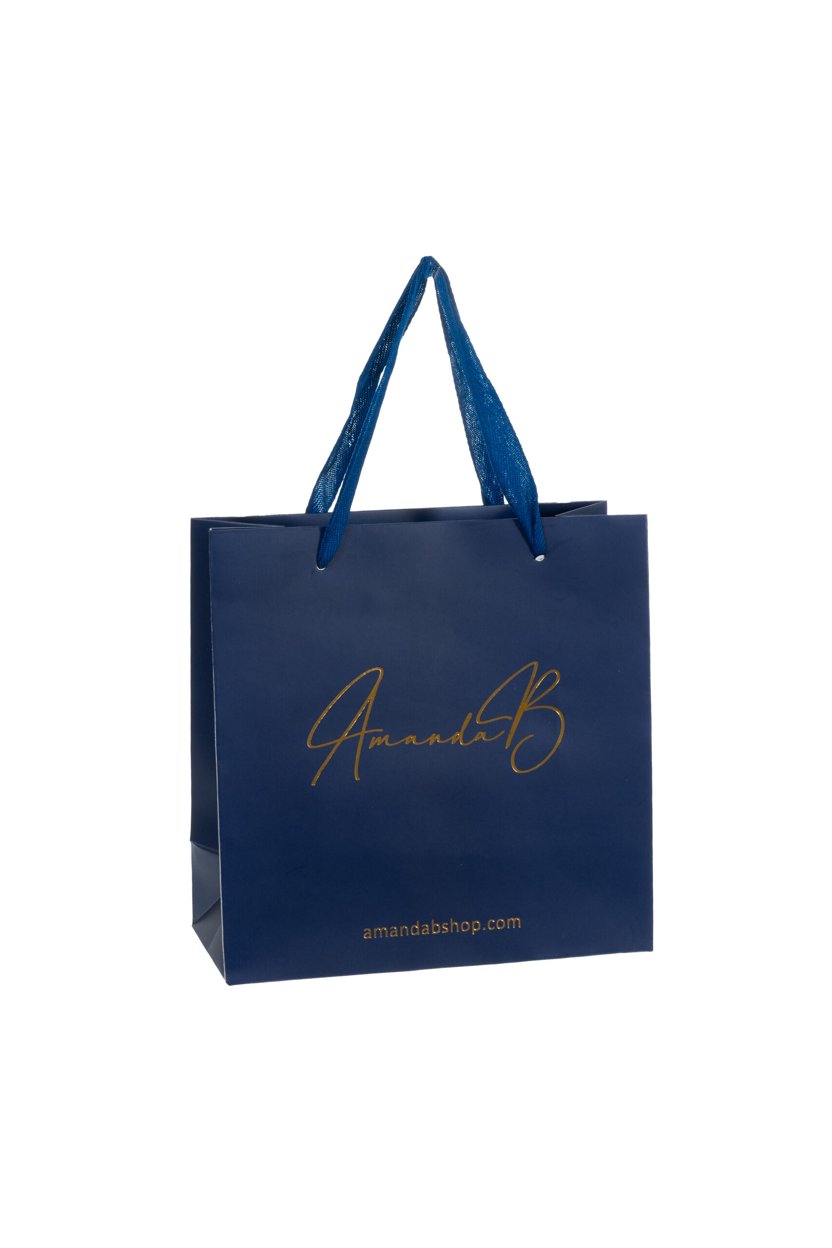 Paperikassi royal blue 22x22x10cm - Kuva 1