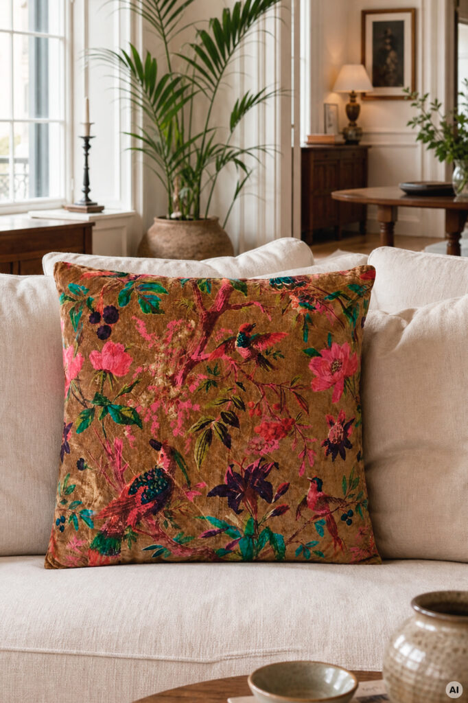 Samettityyny 50x50cm VELVET FOREST