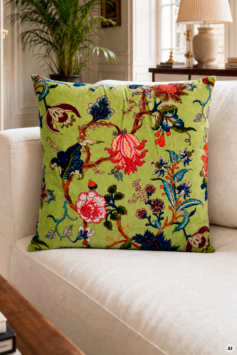 Samettityyny 50x50cm VELVET PISTACHIO - Kuva 3