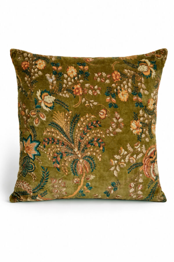 Samettityyny 50x50cm VELVET OLIVE - Kuva 2
