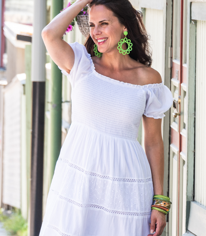 Korvakorut GREEN RAFFIA