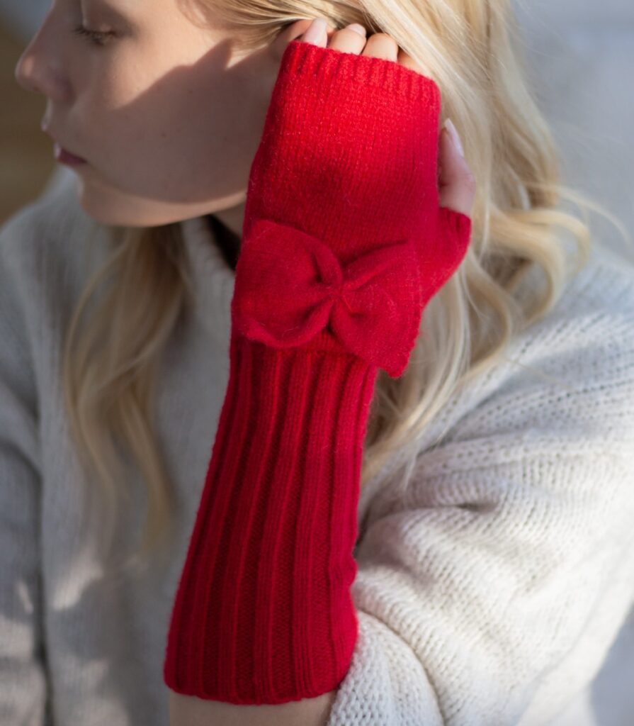 Kynsikkäät punainen KNIT