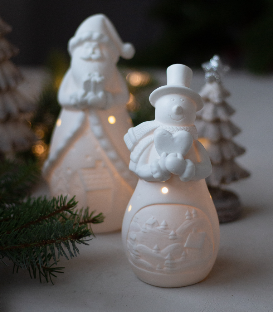 Joulupukki led-valoilla 18,5cm