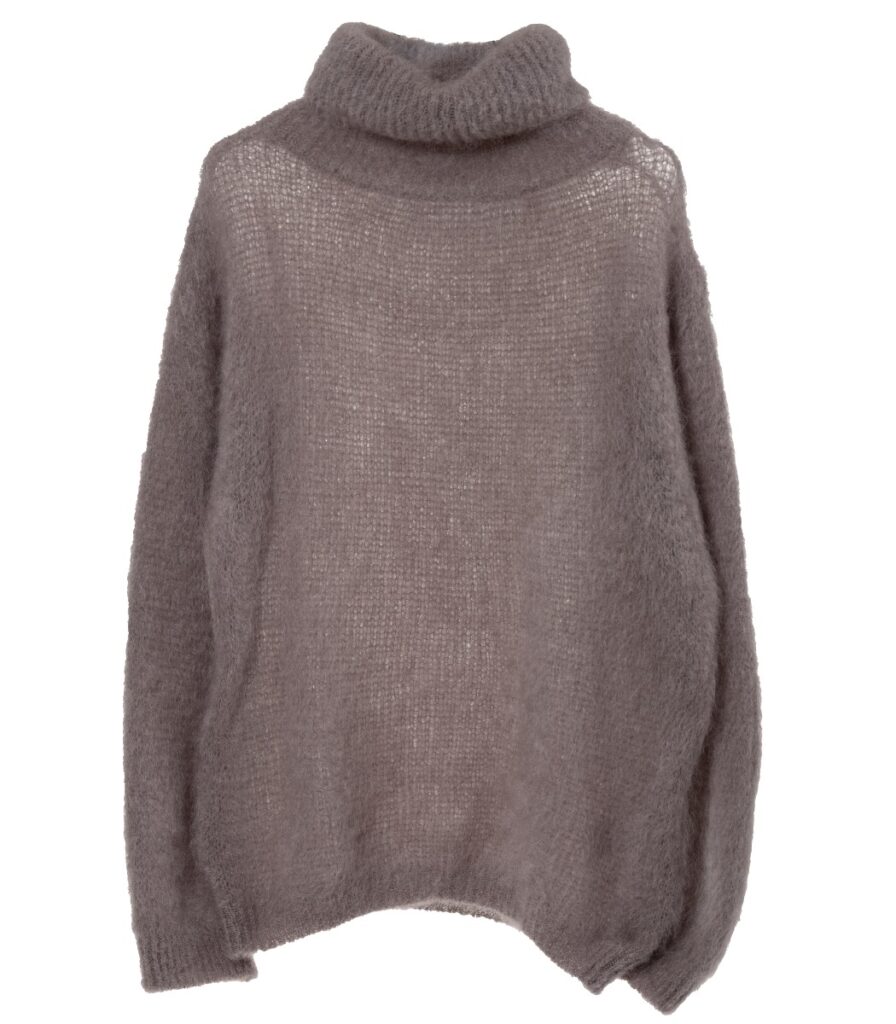Mohair-pooloneule beige