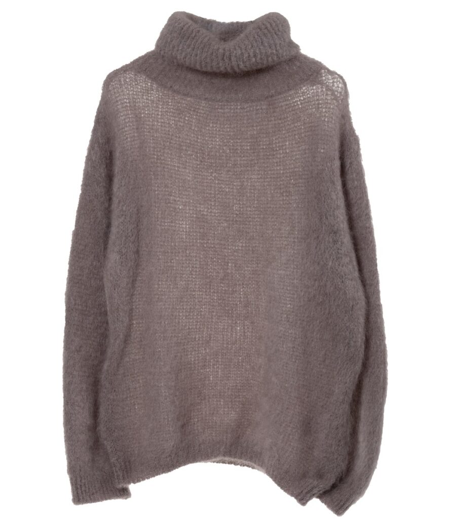 Mohair-pooloneule beige