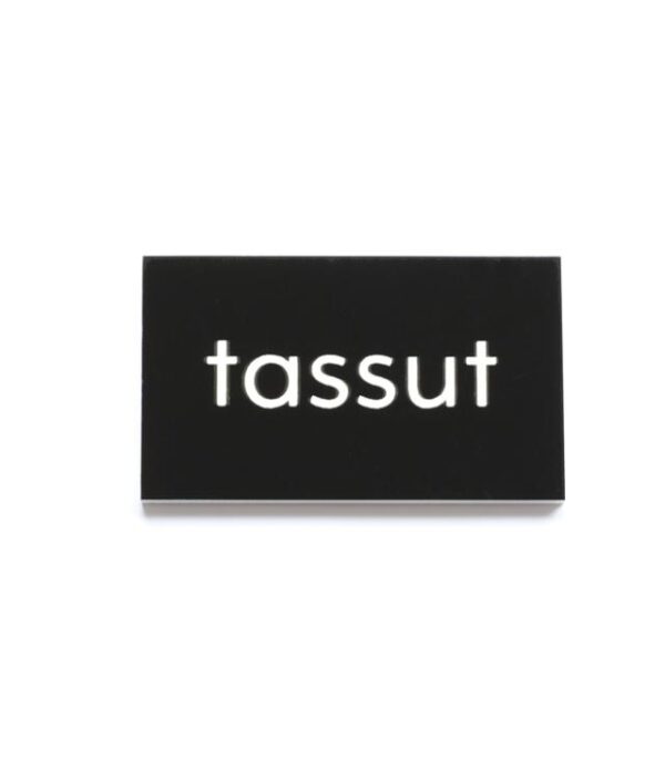 Kyltti 5x3cm tassut musta - Kuva 2