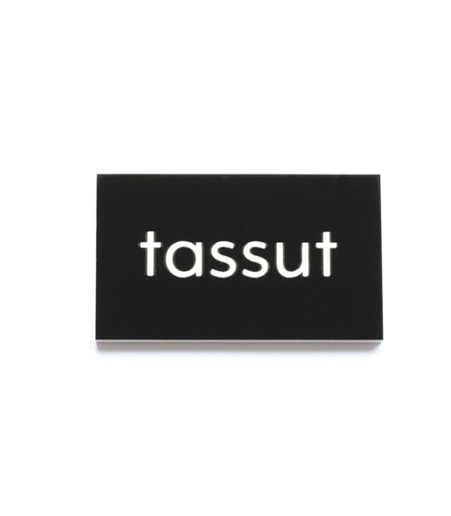 Kyltti 5x3cm tassut musta
